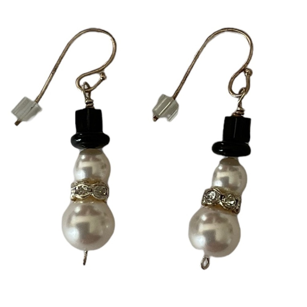 Snowman Earrings - Picture 2 of 5